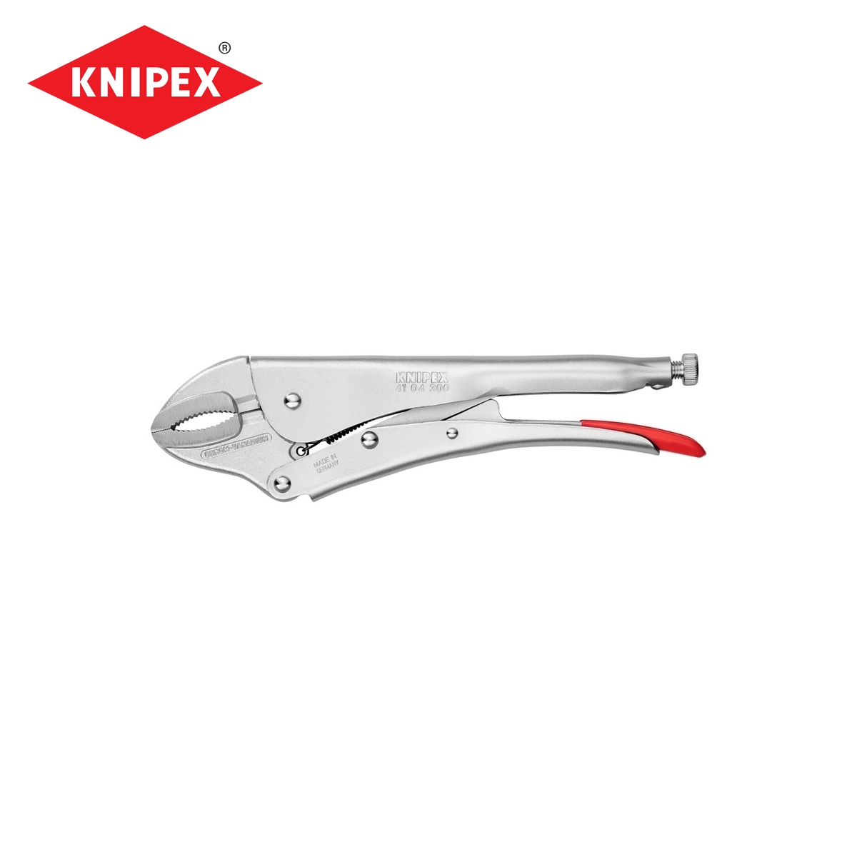 คีมล็อคปากโค้ง ขนาด 300 มม. KNIPEX รุ่น 4104300 ราคา ฿1,757.64