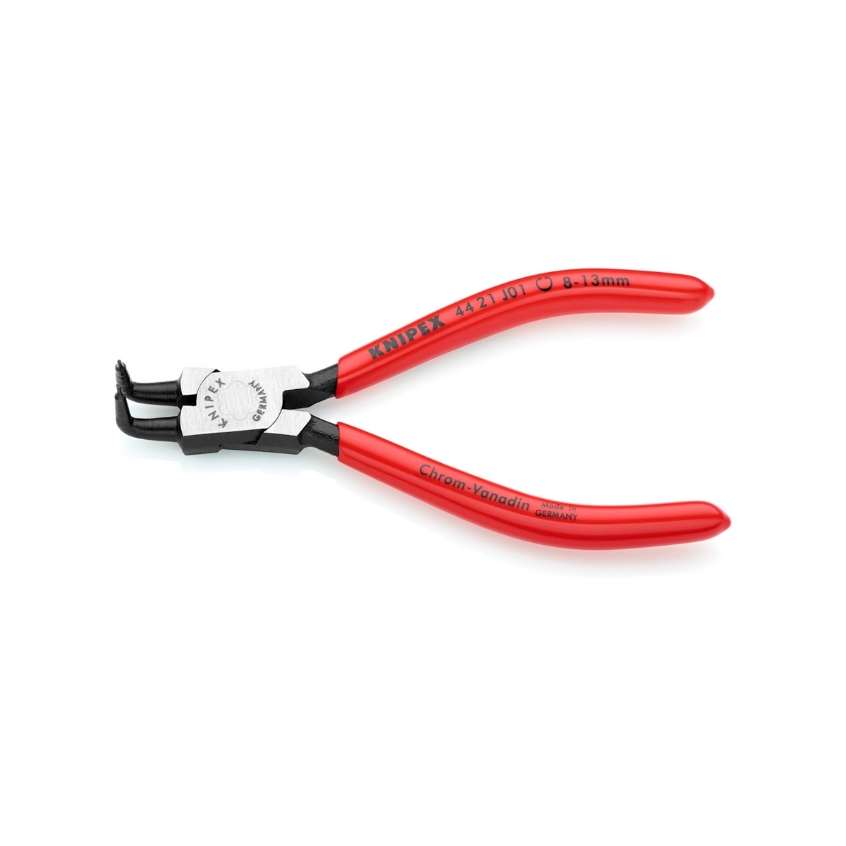 คีมหุบแหวน 5"/130 มม. ปากงอ ปลาย0.9 มม. KNIPEX รุ่น 4421J01 รูปที่ 2