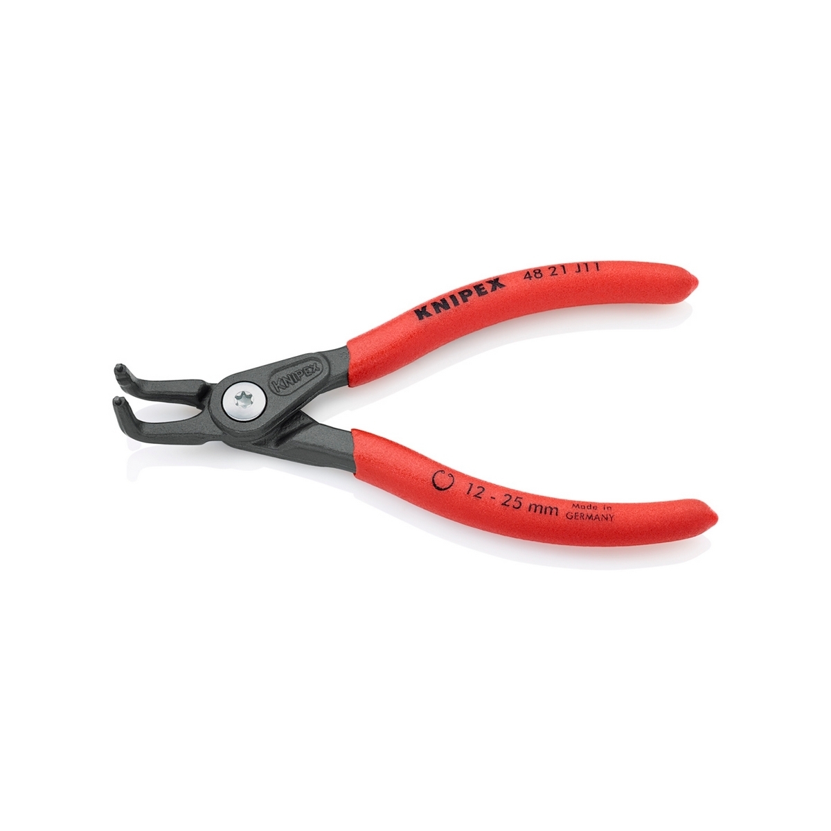 คีมหุบแหวน PREC. 5"/130 มม. ปากงอ ปลาย1.3 มม. KNIPEX รุ่น 4821J11 รูปที่ 2