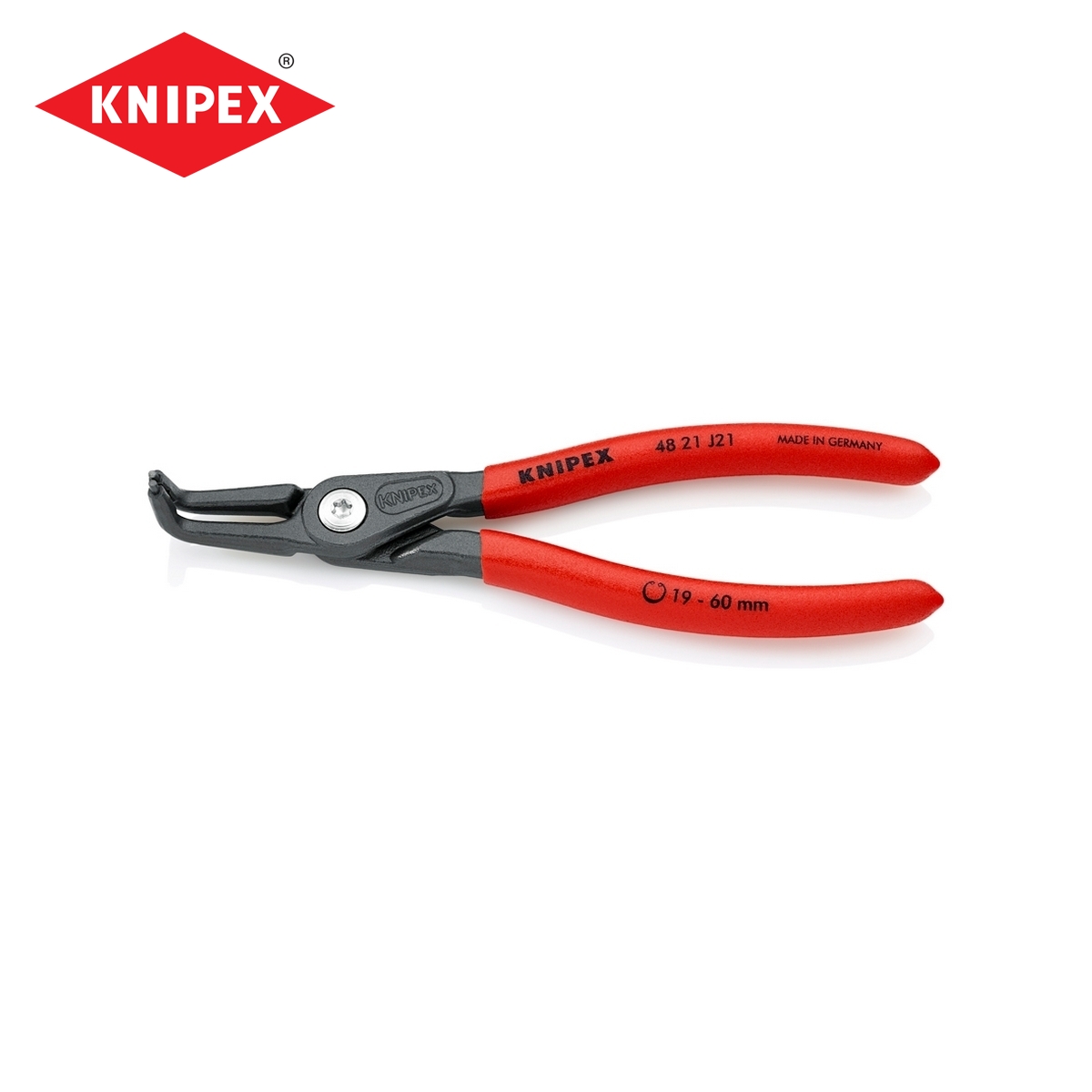 คีมหนีบแหวน KNIPEX 7" รุ่น 4821J21 ราคา ฿938.4