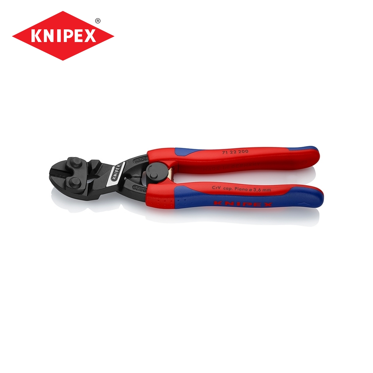 คีมตัดสลัก COBOLT มุม 20° 200 มม. KNIPEX รุ่น 7122200 ราคา ฿2,560.8