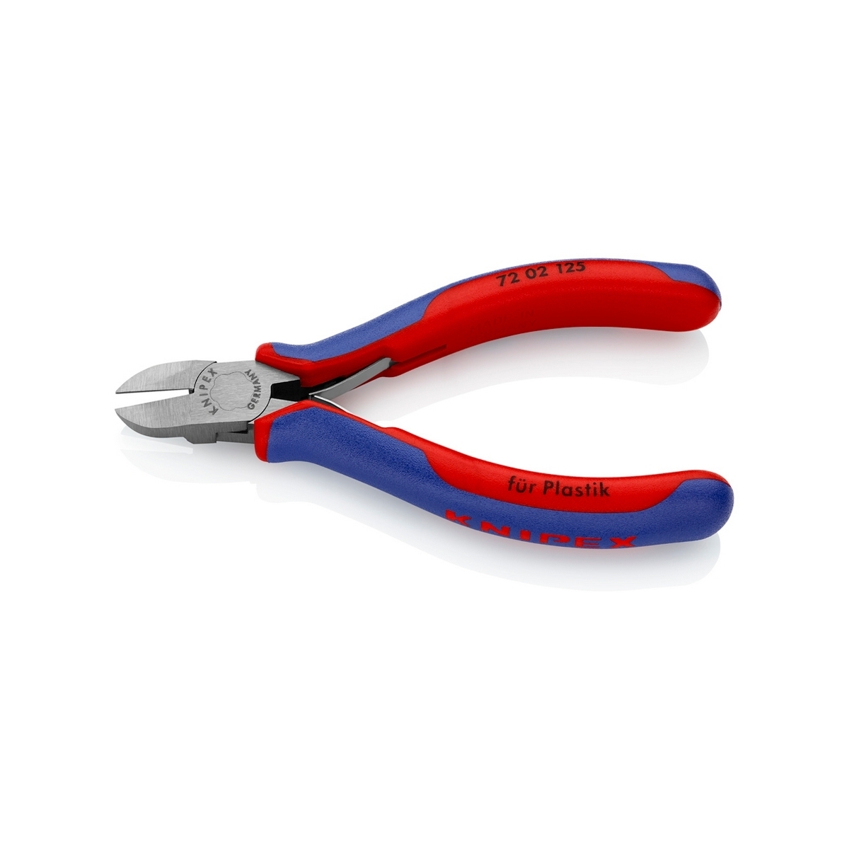คีมตัดปากเฉียงขนาดเล็กสำหรับพลาสติก KNIPEX รุ่น 7202125 รูปที่ 2