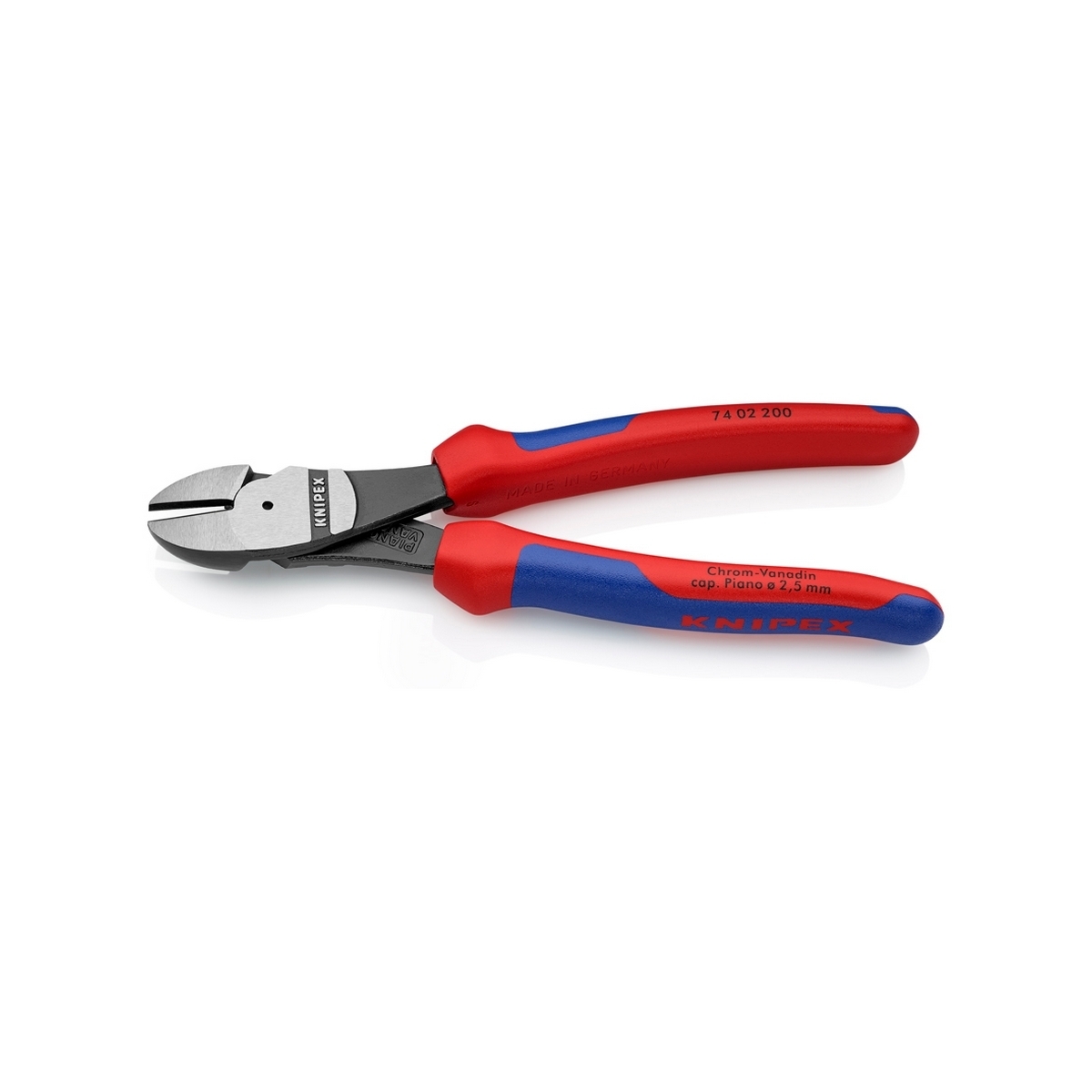 คีมตัดปากเฉียงแรงงัดสูง เคลือบดำ 200 มม. KNIPEX รุ่น 7402200 รูปที่ 2