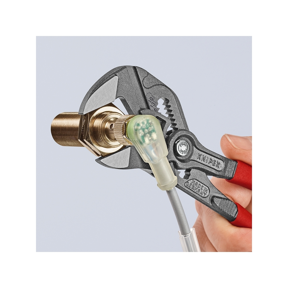 ประแจคีมท่อเหลี่ยมด้ามพลาสติก 180 มม. KNIPEX รุ่น 8601180 รูปที่ 4
