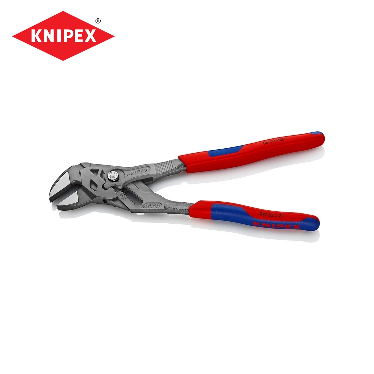 ประแจคีมท่อเหลี่ยมด้ามพลาสติกหนา 250 มม. KNIPEX รุ่น 8602250 ราคา ฿2,514.24