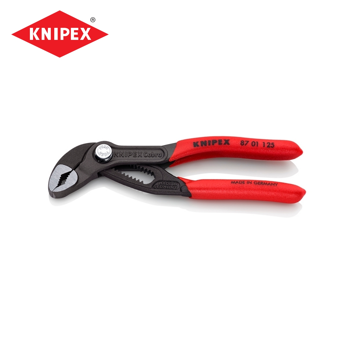 คีมคอม้า COBRA ด้ามพลาสติก 125 มม. KNIPEX รุ่น 8701125 ราคา ฿1,094.16