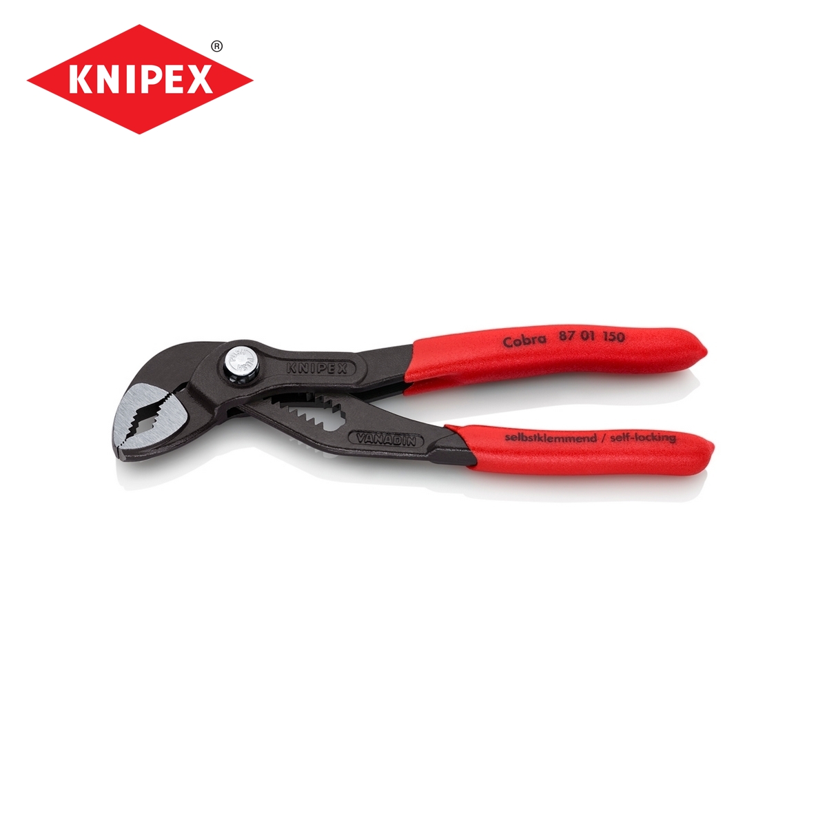 คีมคอม้า COBRA ด้ามพลาสติก 150 มม. KNIPEX รุ่น 8701150 ราคา ฿1,129.08