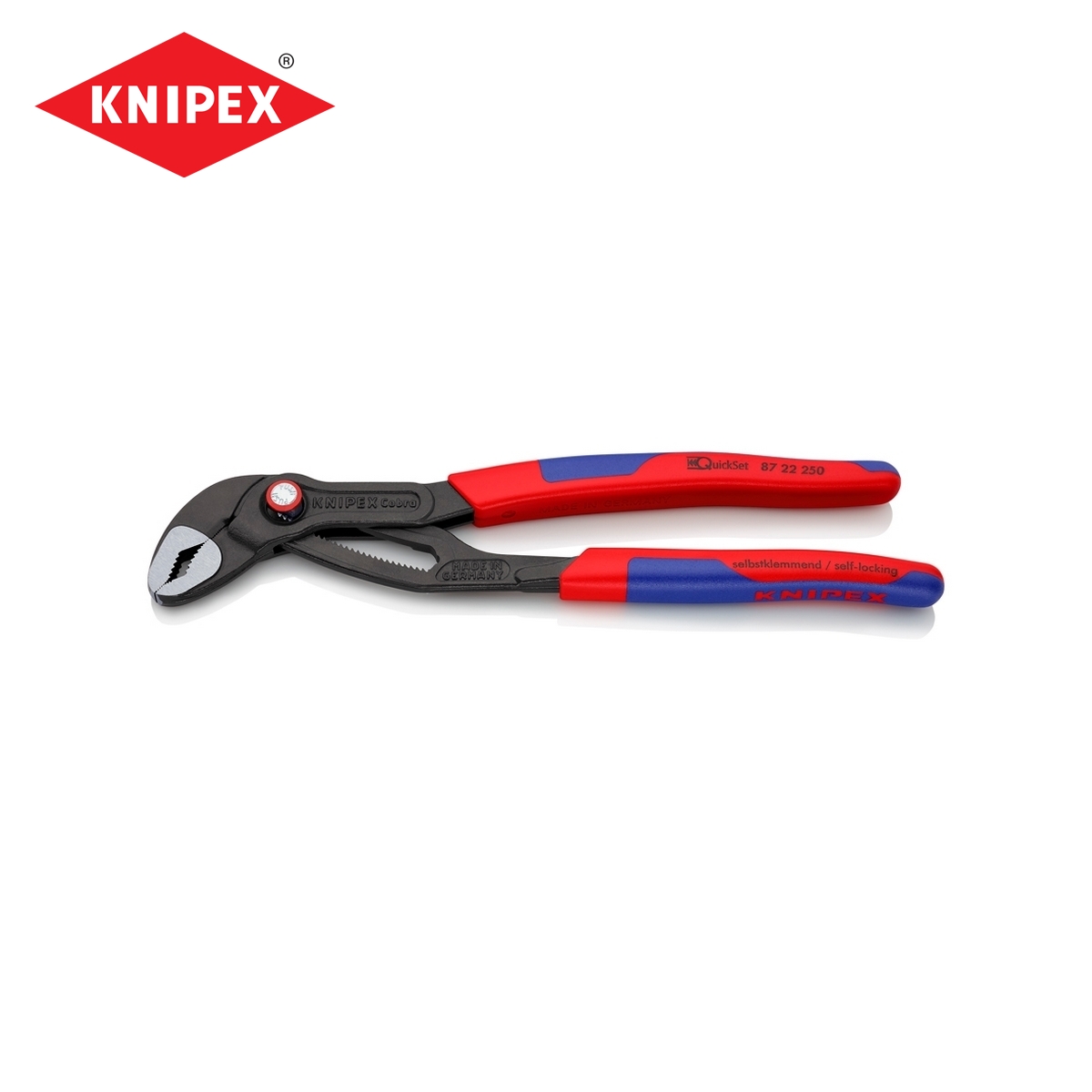 คีมคอม้า COBRA QUICKSET 250 มม. KNIPEX รุ่น 8722250 ราคา ฿1,489.92