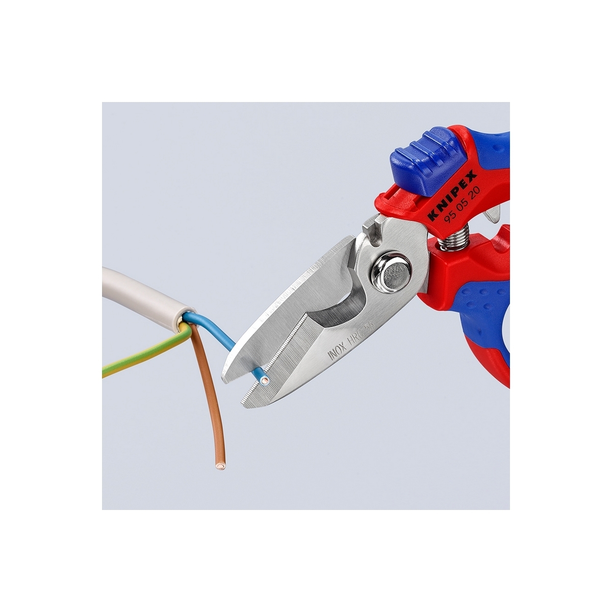 กรรไกรปลายเฉียงสำหรับช่างไฟฟ้า KNIPEX รุ่น 950520SB รูปที่ 5