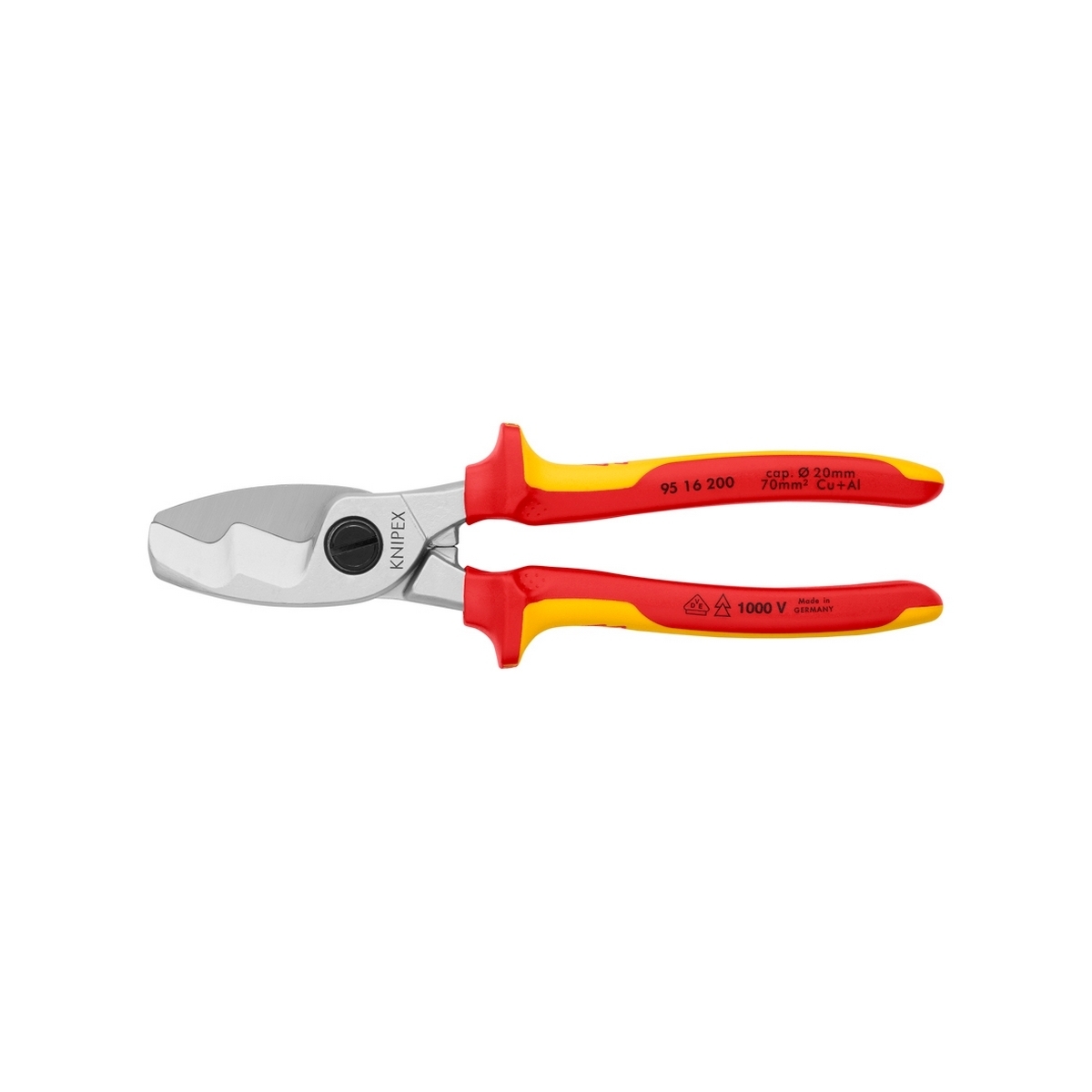กรรไกรตัดสายไฟแบบคมตัดคู่ KNIPEX รุ่น 9516200 รูปที่ 3