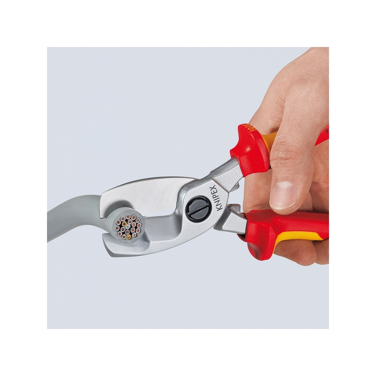 กรรไกรตัดสายไฟแบบคมตัดคู่ KNIPEX รุ่น 9516200 รูปที่ 4