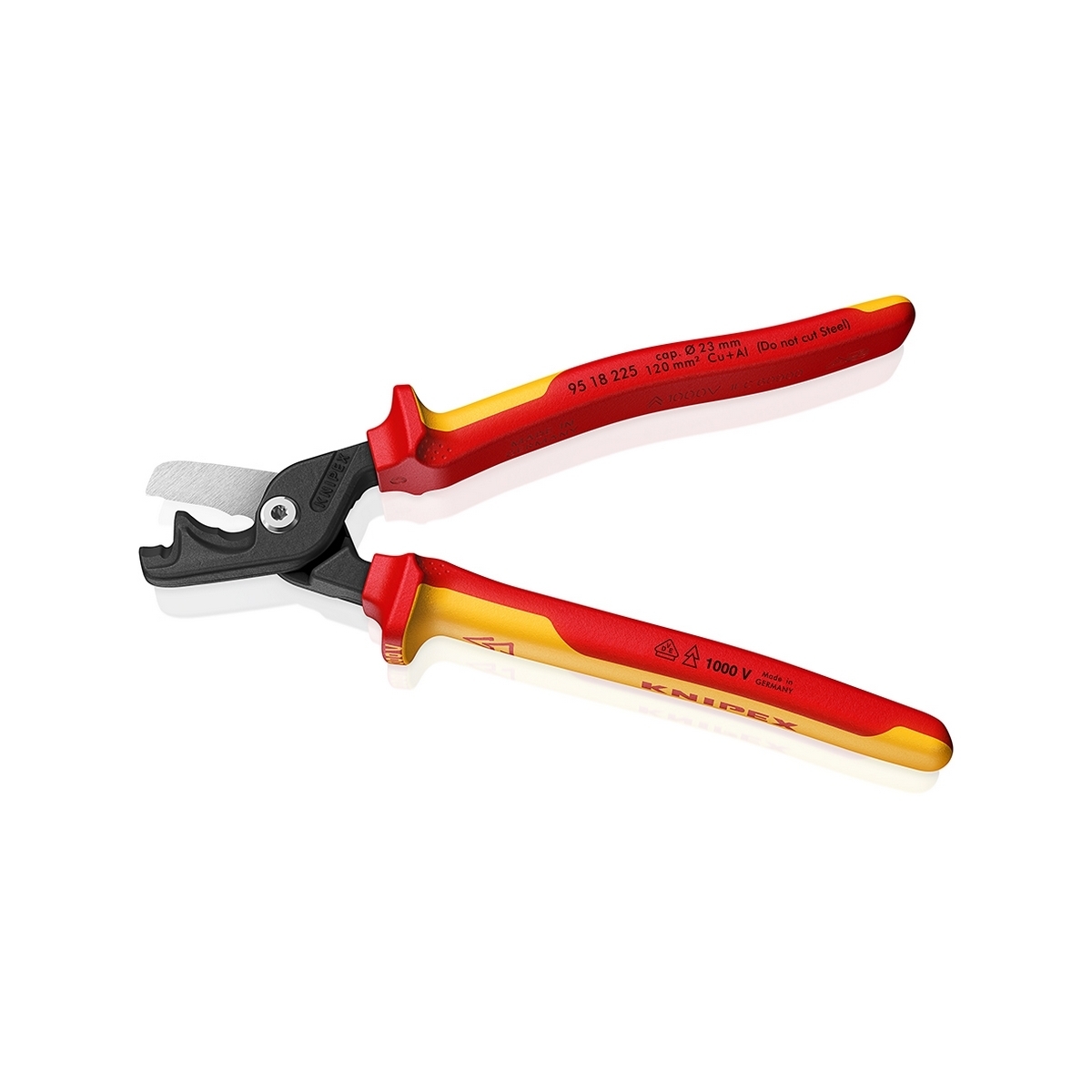 กรรไกรตัดสายไฟขนาด XL STEPCUT KNIPEX รุ่น 9518225 รูปที่ 2