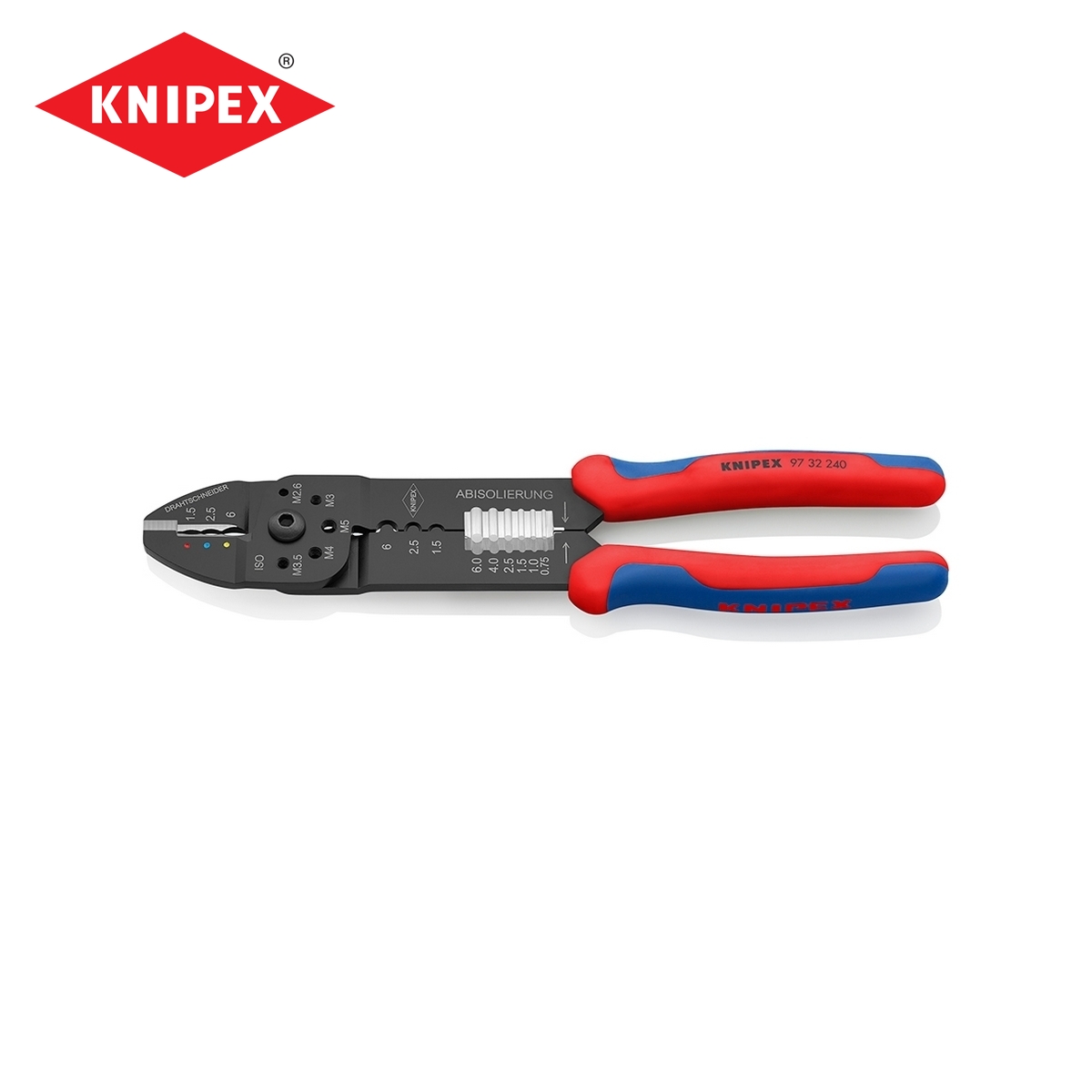 คีมย้ำหางปลาเปลือย KNIPEX รุ่น 9732240 ราคา ฿1,082.52