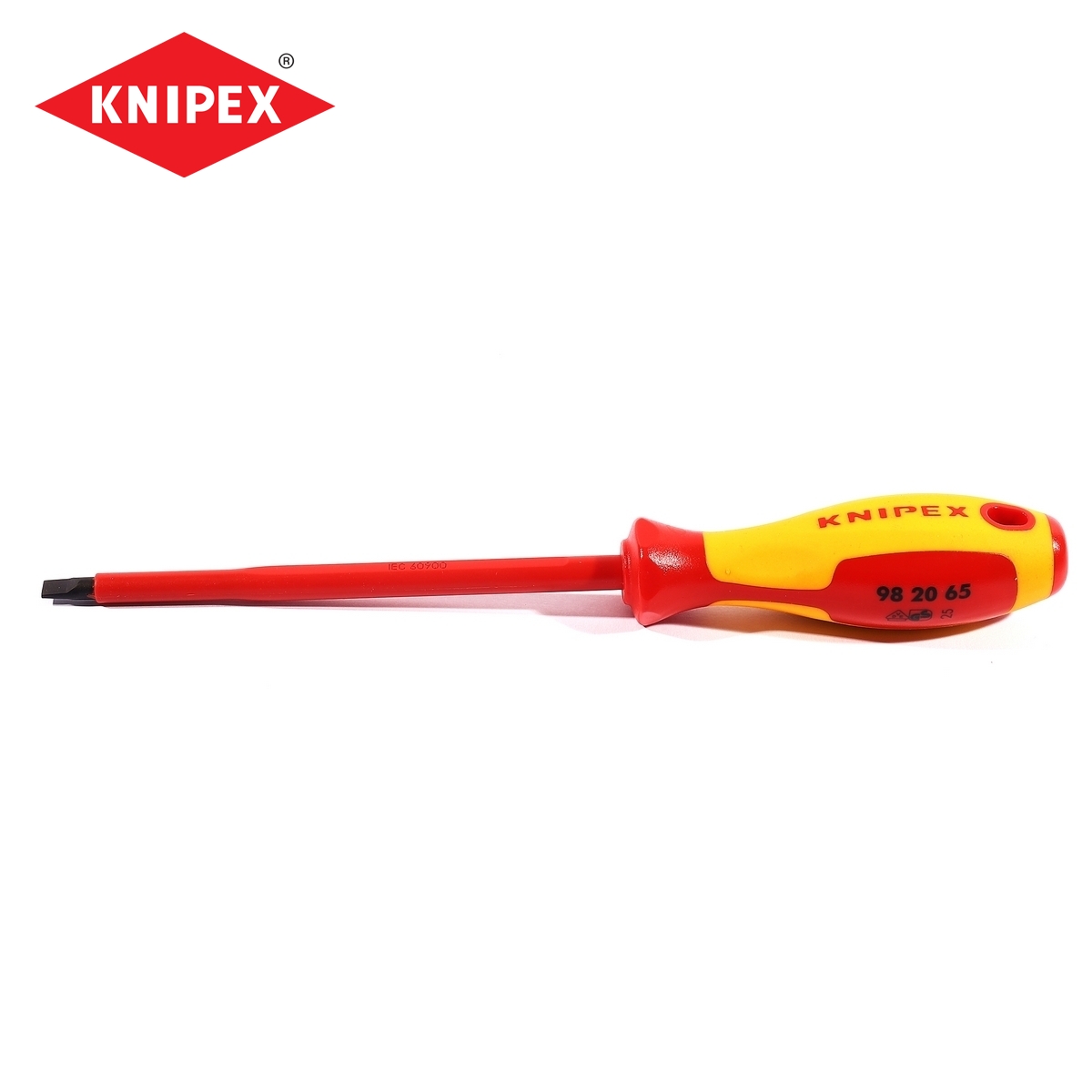 ไขควงกันไฟหัวแบน ขนาด 6.5 มม. X 150 มม. KNIPEX รุ่น 982065 ราคา ฿465.6