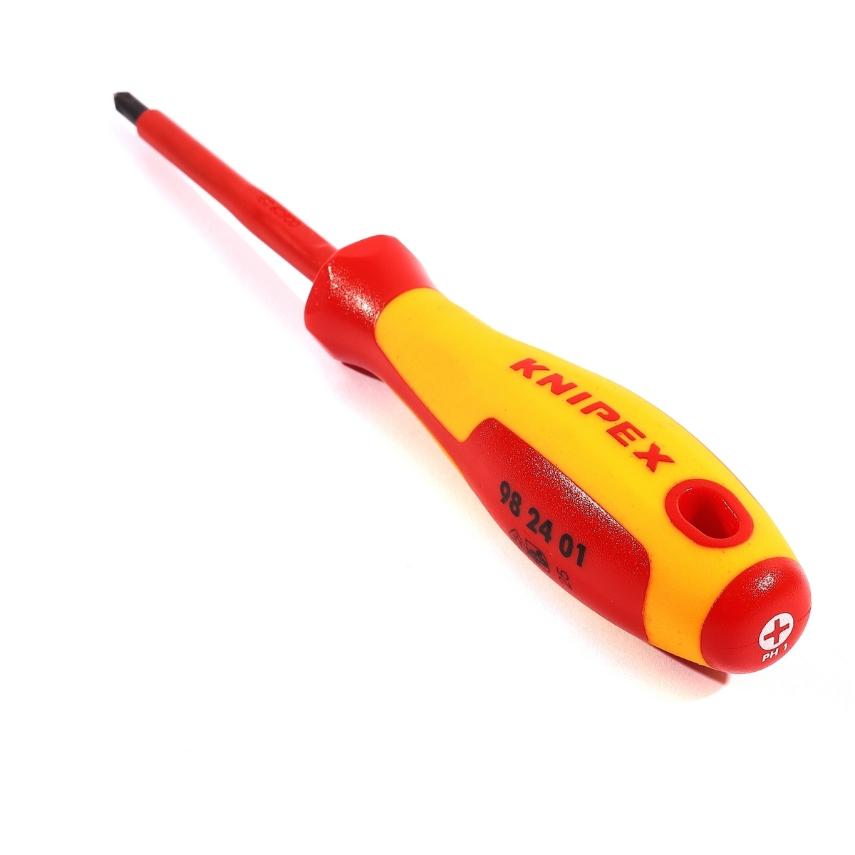 ไขควงกันไฟหัวแฉก ขนาด PH1 4.5 X 80 มม. KNIPEX รุ่น 982401 รูปที่ 2