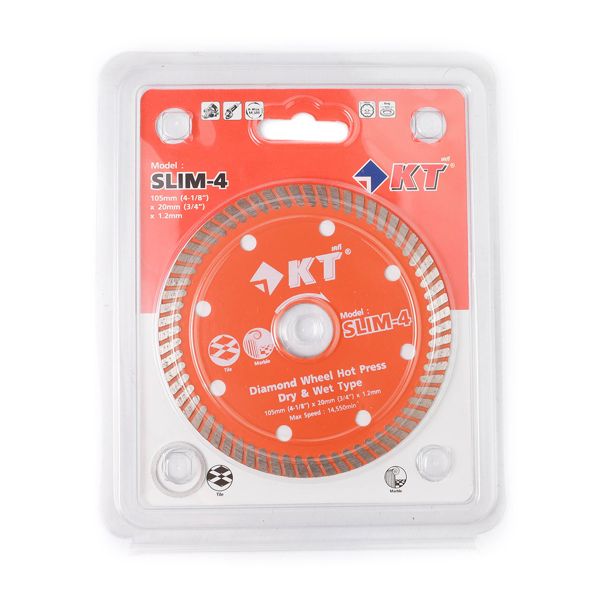 ใบเพชร4"(บาง1.2MM)กระเบื้อง/หินอ่ KT รุ่น SLIM-4 รูปที่ 4