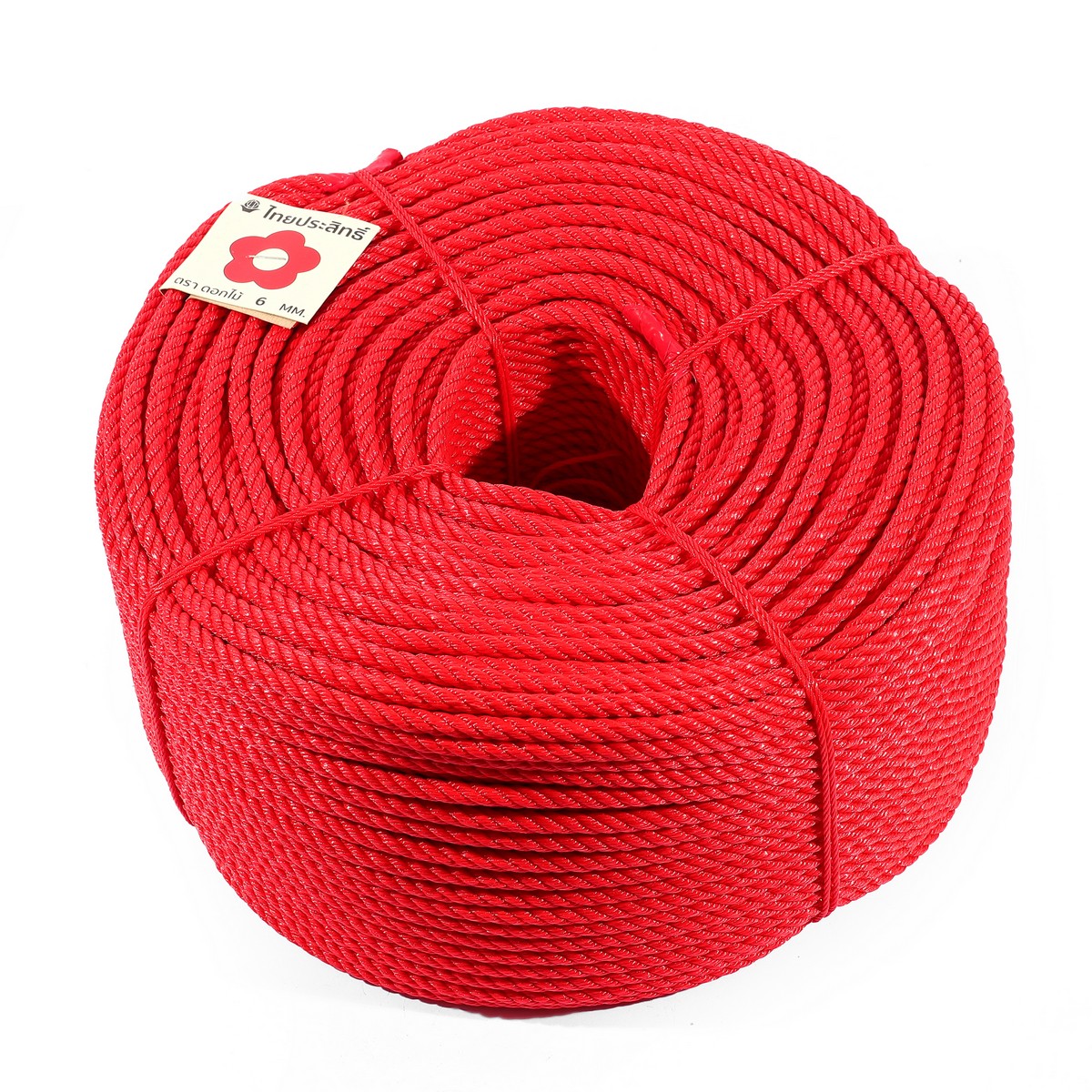 ตราดอกไม้ สีแดง เชือกไนล่อน 6 มม.(B) KT ราคา ฿492