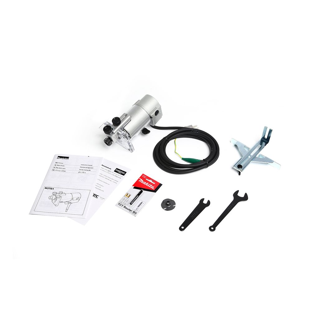 MAKITA เครื่องแกะลายไม้ กำลังไฟ 440 วัตต์ รุ่น N3701 ขนาด 1/4 นิ้ว (6 มม.) ความเร็วรอบตัวเปล่า 30,000 รอบ/นาที (มากีต้า) รูปที่ 4