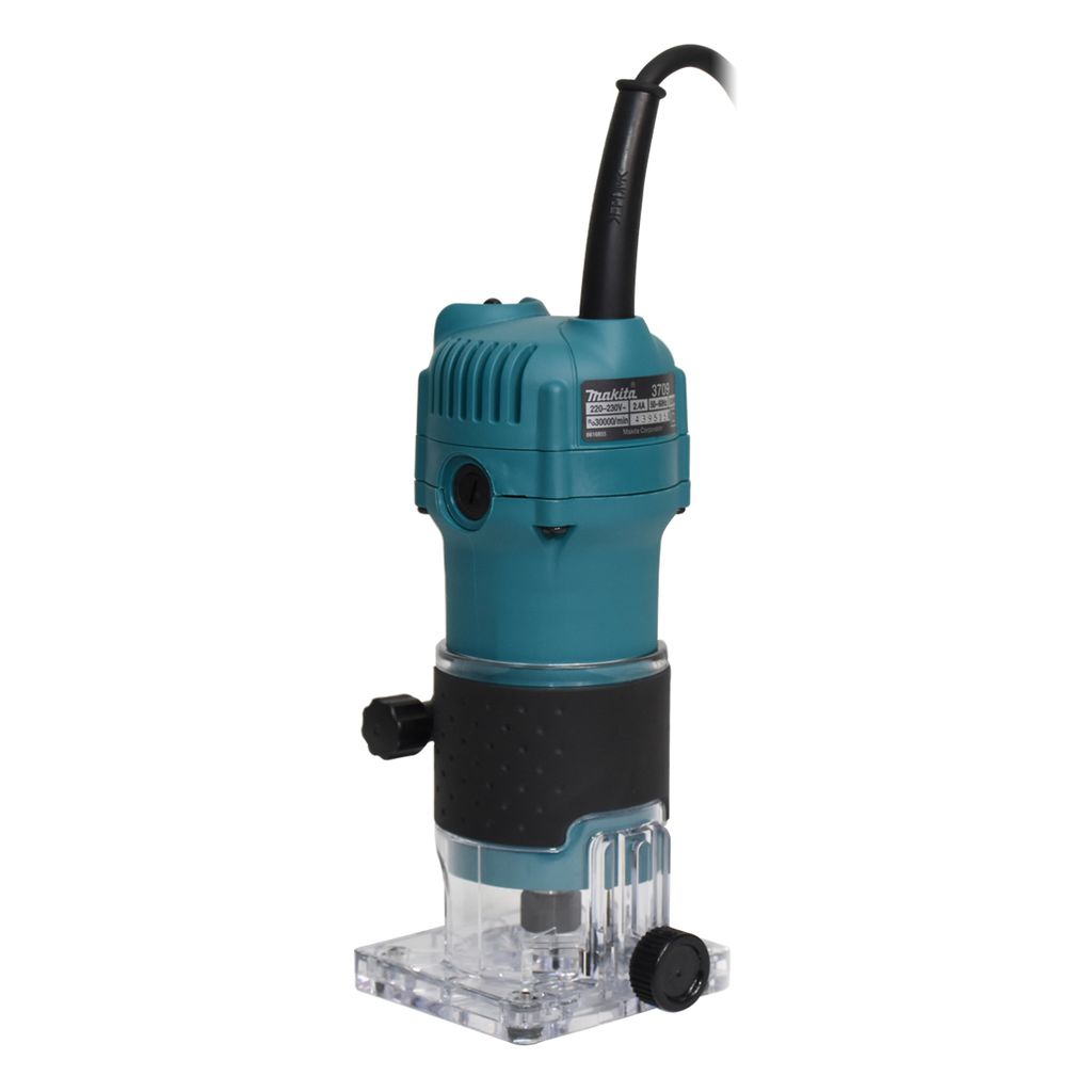 MAKITA เครื่องแกะลายไม้ กำลังไฟ 530 วัตต์ รุ่น 3709 ขนาด 1/4 นิ้ว (6 มม.) ความเร็วรอบตัวเปล่า 30,000 รอบ/นาที (มากีต้า) รูปที่ 2