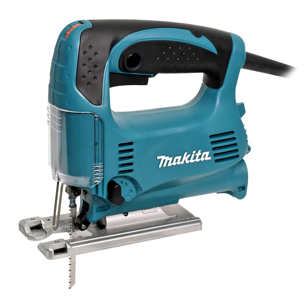 MAKITA เลื่อยจิ๊กซอว์ปรับรอบแบบเตะ B-TYPE กำลังไฟ 450 วัตต์ รุ่น 4329 ความยาวช่วงชัก 18 มม. (11/16 นิ้ว) ความเร็วช่วงชัก 500 - 3,100 จังหวะ/นาที มีระบบกำจัดฝุ่น ฉนวน 2 ชั้น (มากีต้า) ราคา ฿2,442