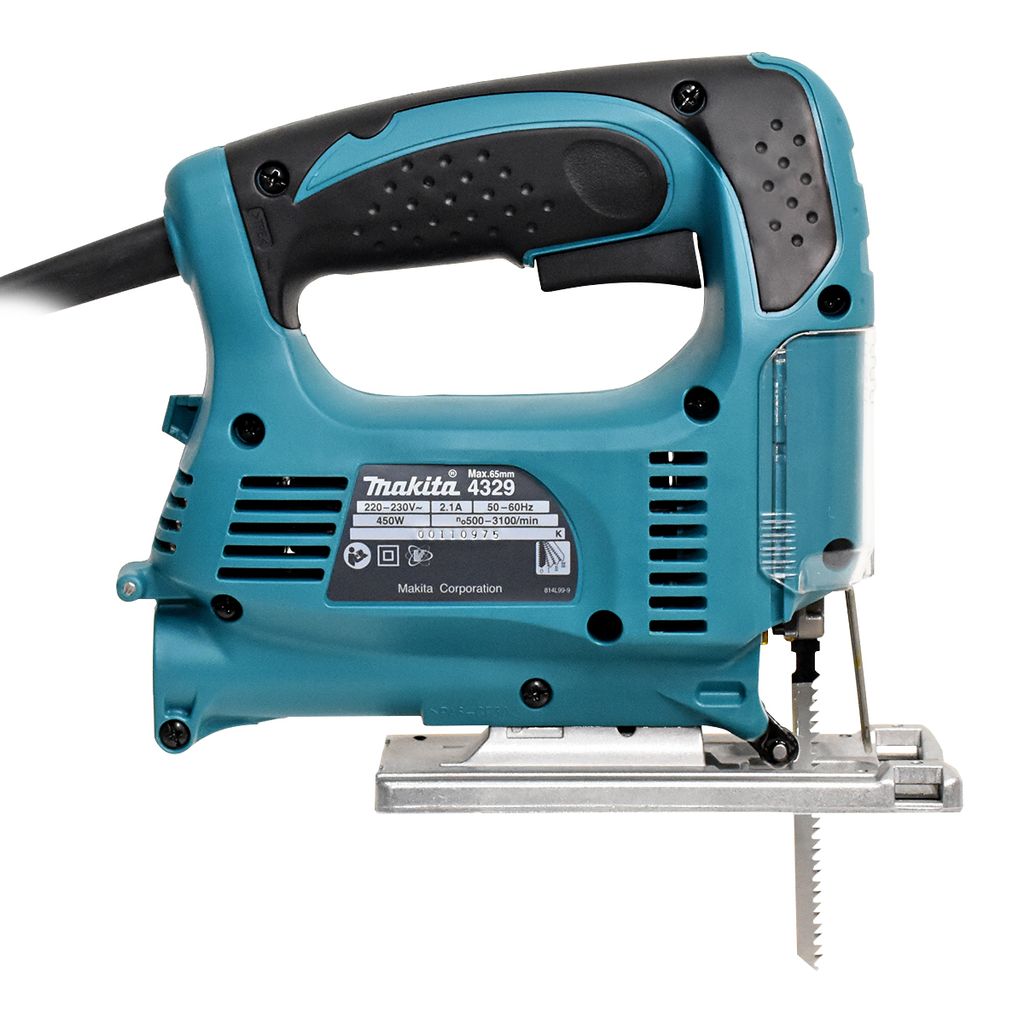 MAKITA เลื่อยจิ๊กซอว์ปรับรอบแบบเตะ B-TYPE กำลังไฟ 450 วัตต์ รุ่น 4329 ความยาวช่วงชัก 18 มม. (11/16 นิ้ว) ความเร็วช่วงชัก 500 - 3,100 จังหวะ/นาที มีระบบกำจัดฝุ่น ฉนวน 2 ชั้น (มากีต้า) รูปที่ 2