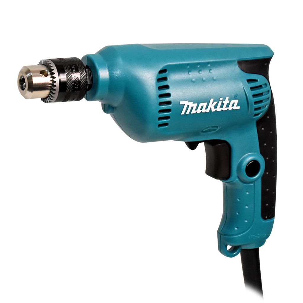 MAKITA สว่านไฟฟ้า ขนาด 3/8 นิ้ว กำลังไฟ 450 วัตต์ รุ่น 6412 ความเร็วรอบตัวเปล่าสูงสุด 0-3,400 รอบ/นาที มีฉนวนสองชั้น ปรับซ้ายขวาได้ หัวสว่านแบบสวมเร็ว (มากีต้า) ราคา ฿1,870