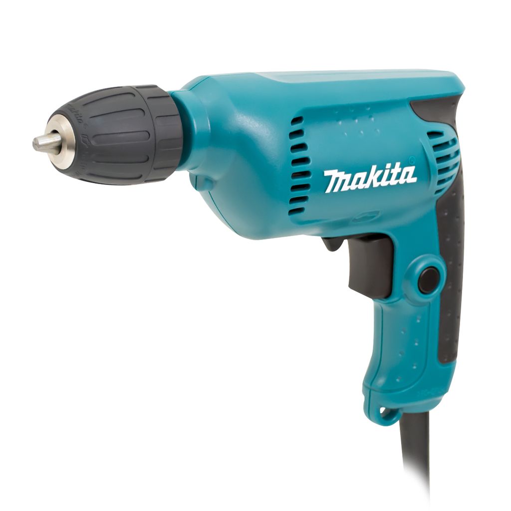 MAKITA สว่านไฟฟ้า ขนาด 3/8 นิ้ว กำลังไฟ 450 วัตต์ รุ่น 6413 ความเร็วรอบตัวเปล่าสูงสุด 0-3,400 รอบ/นาที มีฉนวนสองชั้น ปรับซ้ายขวาได้ หัวสว่านแบบสวมเร็ว (มากีต้า) ราคา ฿1,914
