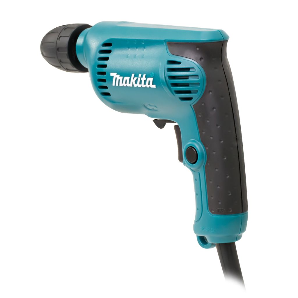 MAKITA สว่านไฟฟ้า ขนาด 3/8 นิ้ว กำลังไฟ 450 วัตต์ รุ่น 6413 ความเร็วรอบตัวเปล่าสูงสุด 0-3,400 รอบ/นาที มีฉนวนสองชั้น ปรับซ้ายขวาได้ หัวสว่านแบบสวมเร็ว (มากีต้า) รูปที่ 4