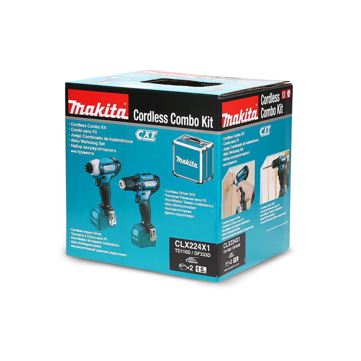 MAKITA ชุด COMBO KIT 12VMAX รุ่น CLX224X1 ประกอบด้วย DF333DZ + TD110DZ พร้อมกล่อง (มากีต้า) รูปที่ 2