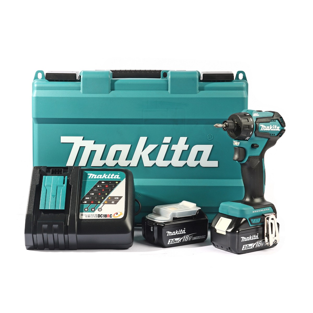 MAKITA สว่านไขควงคลัช 18 โวลต์ รุ่น DDF083RFE (รวมแบตเตอรี่และแท่นชาร์จ) ความเร็วรอบตัวเปล่า (สูง) 0 - 1,700 รอบ/นาที (มากีต้า) ราคา ฿8,690