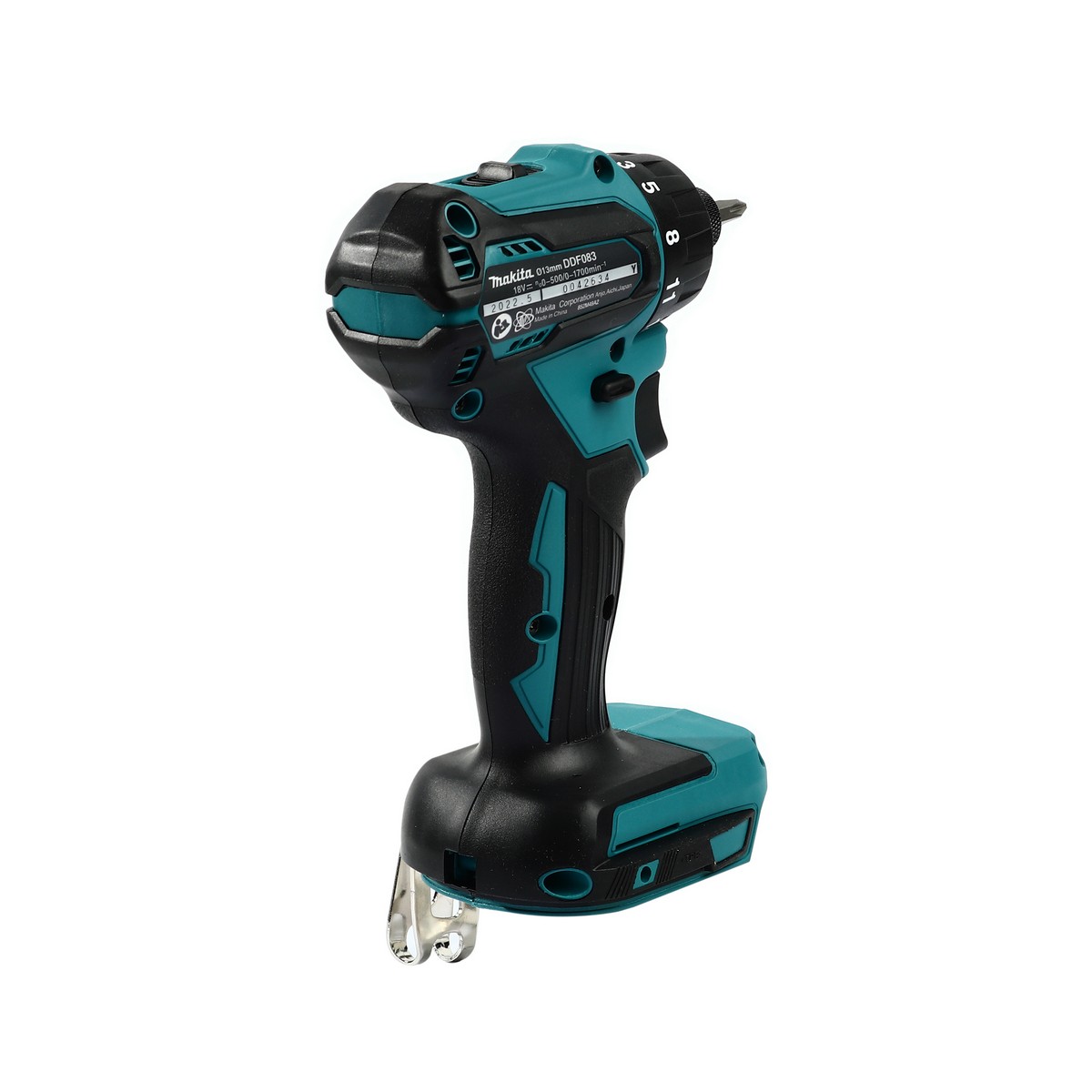 MAKITA สว่านไขควงคลัช 18 โวลต์ รุ่น DDF083Z (ไม่รวมแบตเตอรี่และแท่นชาร์จ) ความเร็วรอบตัวเปล่า (สูง) 0 - 1,700 รอบ/นาที (มากีต้า) รูปที่ 3