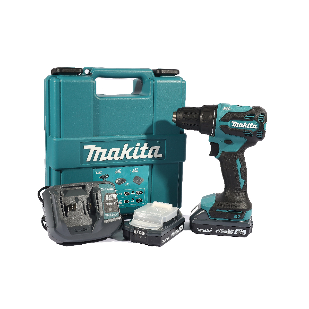 MAKITA สว่านไขควงไร้สาย 18 โวลต์ 13 มม. (1/2 นิ้ว) รุ่น DDF490WVE แรงบิดยึดสูงสุด 50 นิวตันเมตร (รวมแบตเตอรี่และแท่นชาร์จ) (มากีต้า) ราคา ฿3,421