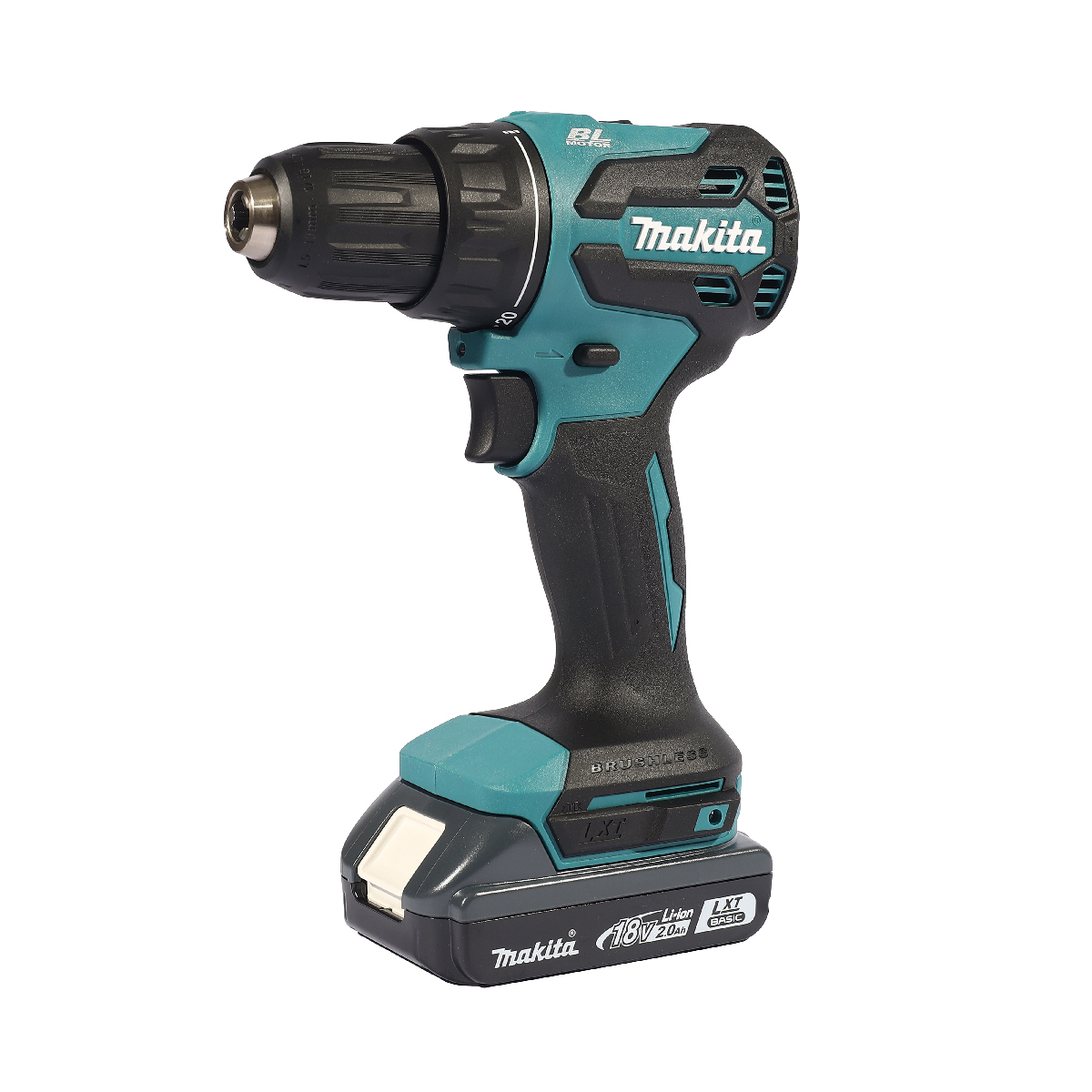 MAKITA สว่านไขควงไร้สาย 18 โวลต์ 13 มม. (1/2 นิ้ว) รุ่น DDF490WVE แรงบิดยึดสูงสุด 50 นิวตันเมตร (รวมแบตเตอรี่และแท่นชาร์จ) (มากีต้า) รูปที่ 2
