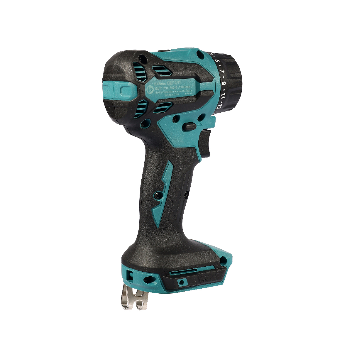 MAKITA 18V สว่านไขควงไร้สาย 13มม เปลี่ยนหัว 4 แบบ รุ่น DDF491Z01 (ไม่รวมแบตเตอรี่-แท่นชาร์จ) ความเร็วรอบตัวเปล่า (No Load Speed) สูง (Hi) 0–1,900 รอบ/นาทีต่ำ (มากีต้า) รูปที่ 3
