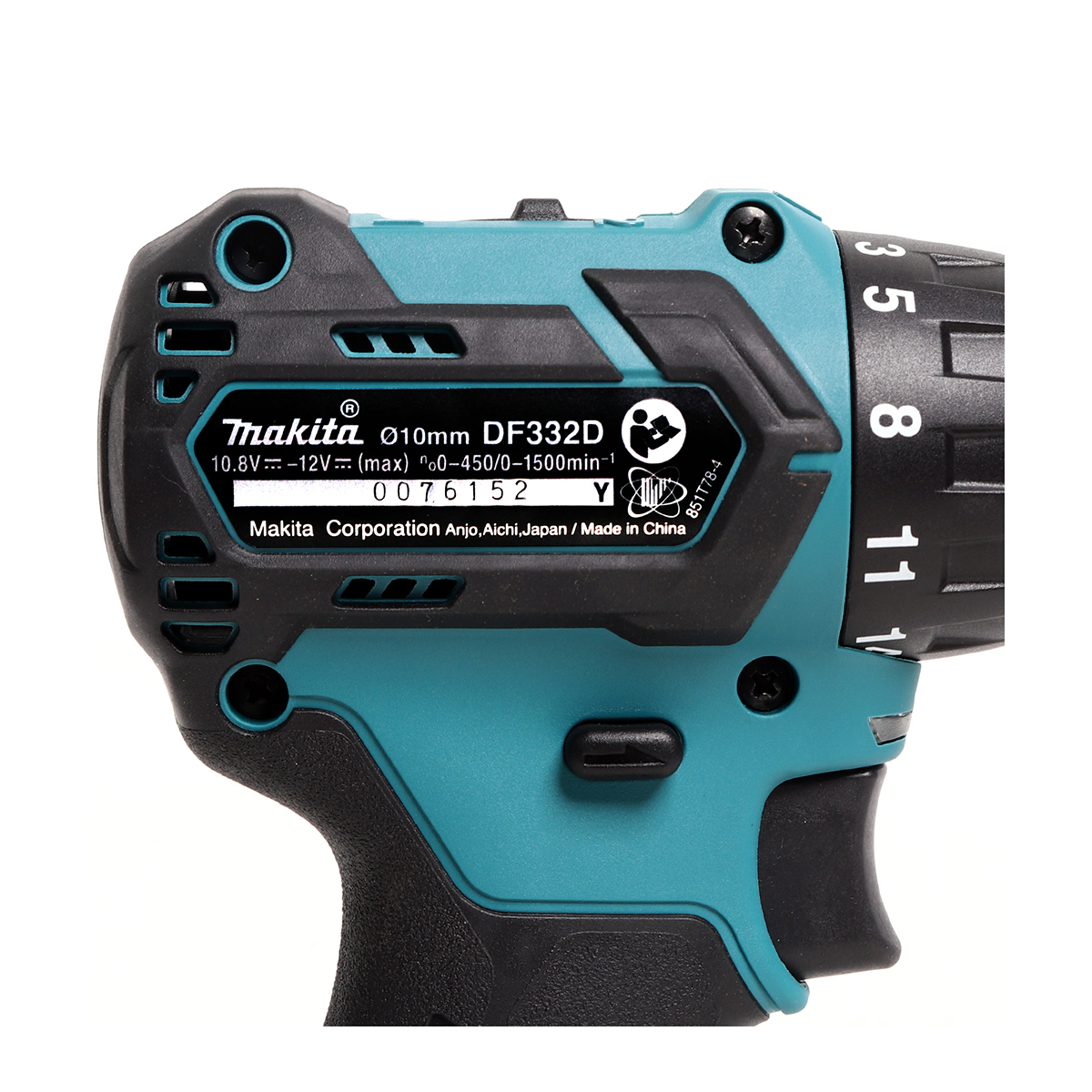 MAKITA สว่านไขควงไร้สาย 12 โวลต์ รุ่น DF332DZ (ไม่รวมแบตเตอรี่และแท่นชาร์จ) ความเร็วรอบตัวเปล่า (สูง) 0 - 1,500 รอบ/นาที (มากีต้า) รูปที่ 3