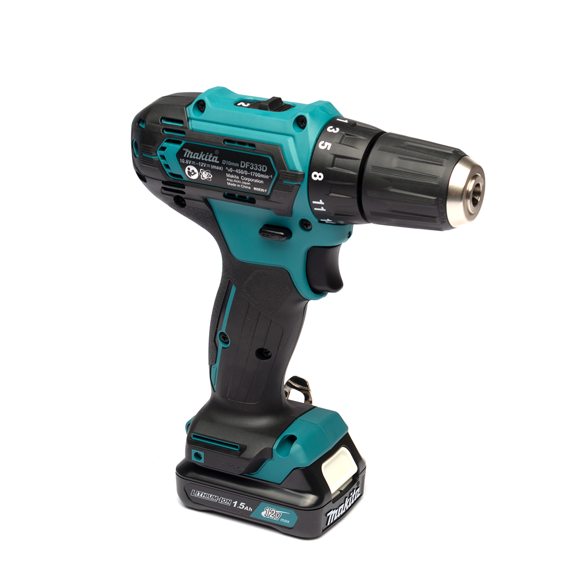 MAKITA สว่านไขควงไร้สาย 12 โวลต์ ขนาด 3/8 นิ้ว รุ่น DF333DWYE แรงบิดหมุน 28 นิวตันเมตร รวมแบตเตอรี่และแท่นชาร์จ (มากีต้า) รูปที่ 3