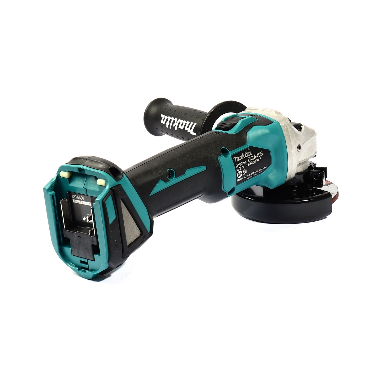 MAKITA เครื่องเจียรไร้สาย 18 โวลต์ รุ่น DGA406Z ขนาด 4 นิ้ว (ไม่รวมแบตเตอรี่และแท่นชาร์จ) ความเร็วรอบตัวเปล่า 8,500 รอบ/นาที (มากีต้า) รูปที่ 4