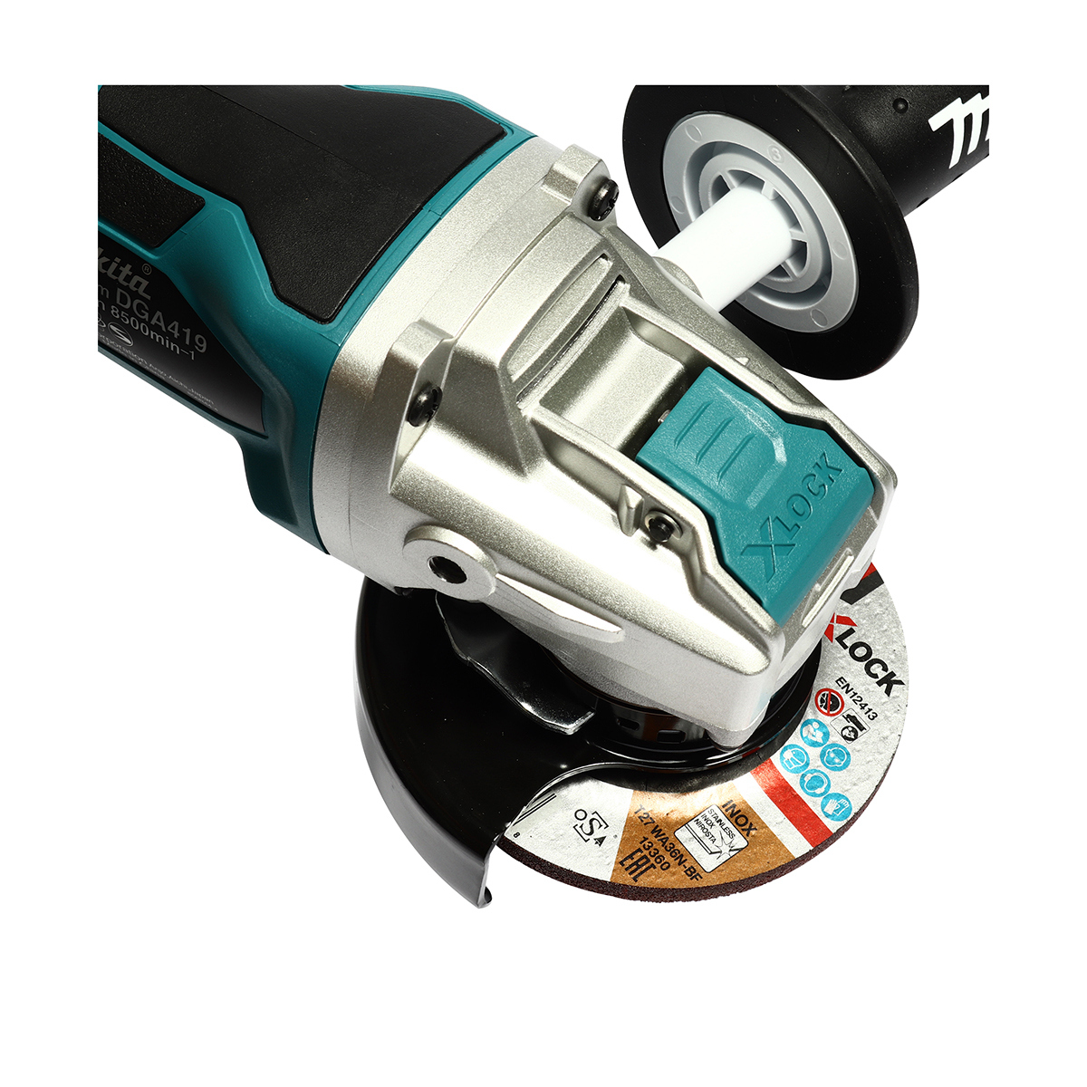 MAKITA เครื่องเจียรไร้สาย 18 โวลต์ รุ่น DGA419 ขนาด 4 นิ้ว (ไม่รวมแบตเตอรี่และแท่นชาร์จ) ความเร็วรอบตัวเปล่า 3,000 - 8,500 รอบ/นาที (มากีต้า) รูปที่ 5