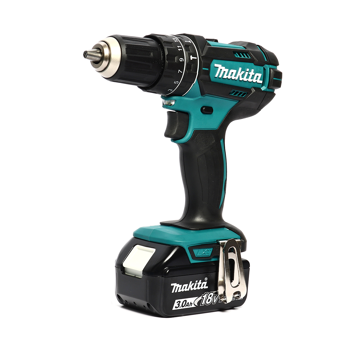 MAKITA สว่านกระแทกไร้สาย 18 โวลต์ รุ่น DHP482SFX7 ขนาด 1/2 นิ้ว (รวมแบตเตอรี่และแท่นชาร์จ) ความเร็วรอบตัวเปล่า สูง 0 - 1,900 รอบ/นาที (มากีต้า) รูปที่ 2