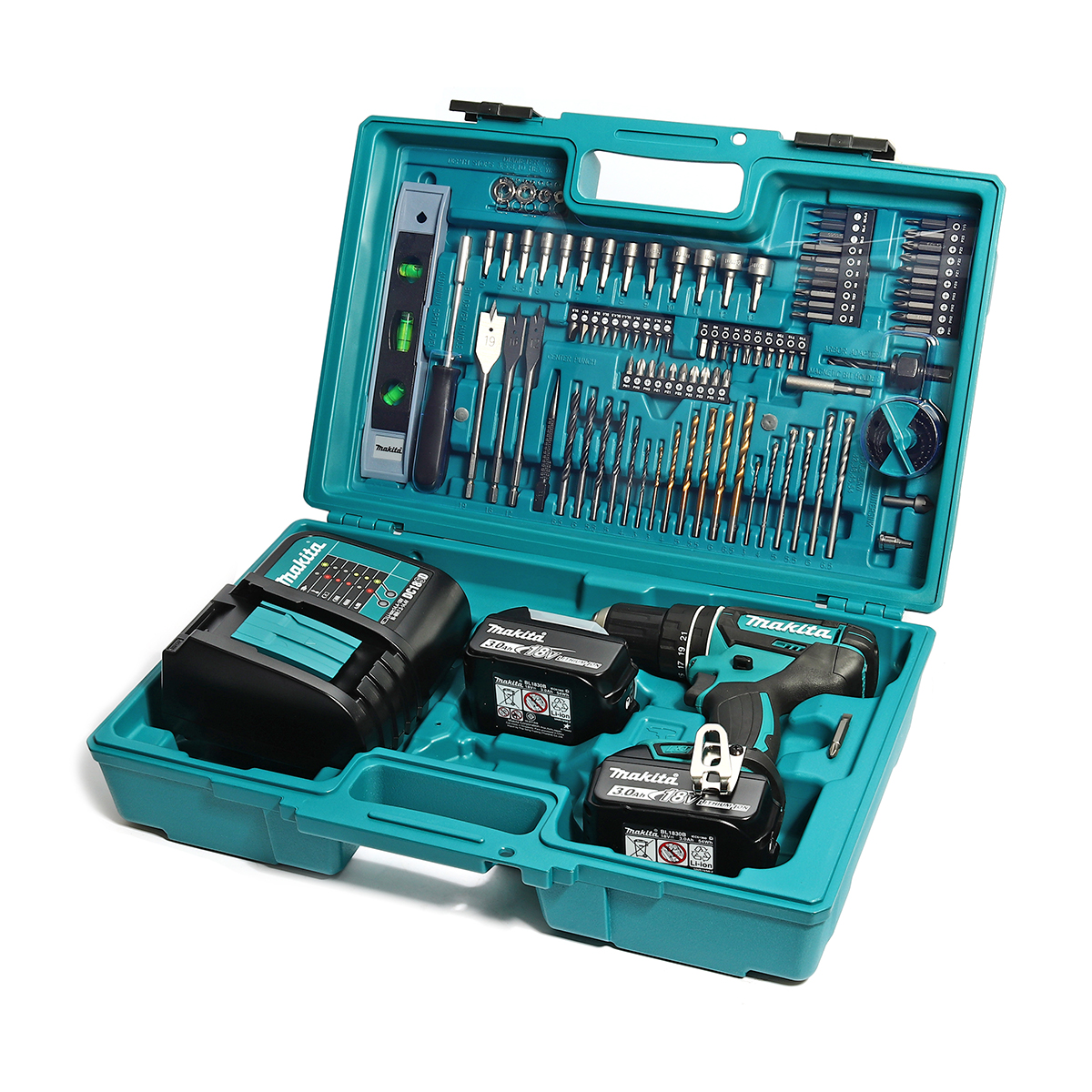 MAKITA สว่านกระแทกไร้สาย 18 โวลต์ รุ่น DHP482SFX7 ขนาด 1/2 นิ้ว (รวมแบตเตอรี่และแท่นชาร์จ) ความเร็วรอบตัวเปล่า สูง 0 - 1,900 รอบ/นาที (มากีต้า) ราคา ฿8,569