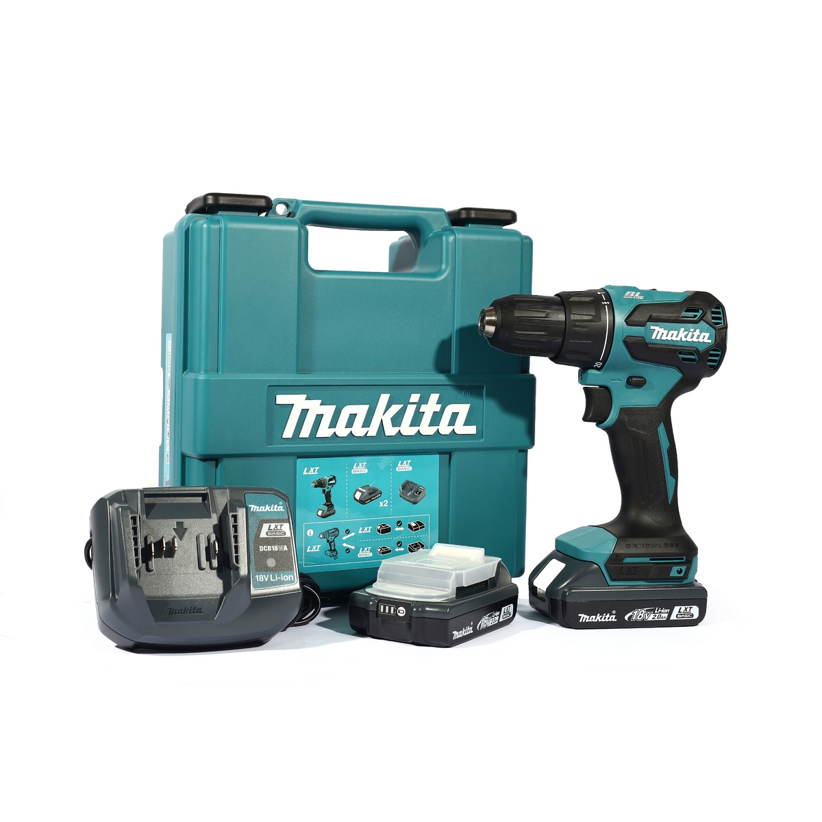 MAKITA สว่านกระแทกไร้สาย 18 โวลต์ 13 มม. (1/2 นิ้ว) รุ่น DHP490WVE แรงบิดยึดสูงสุด 50 นิวตันเมตร รวม แบตเตอรี่และแท่นชาร์จ (มากีต้า) ราคา ฿3,509