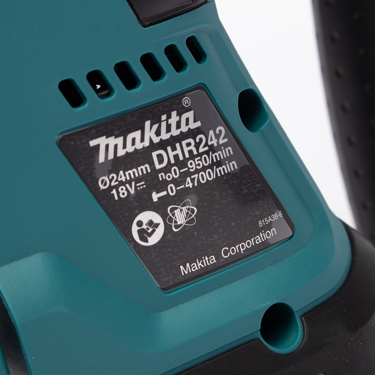 MAKITA สว่านโรตารี่ไร้สาย 18 โวลต์ รุ่น DHR-242Z ขนาดหัวจับดอกสว่าน 1/2 นิ้ว (ไม่รวมแบตเตอรี่และแท่นชาร์จ) (มากีต้า) รูปที่ 5