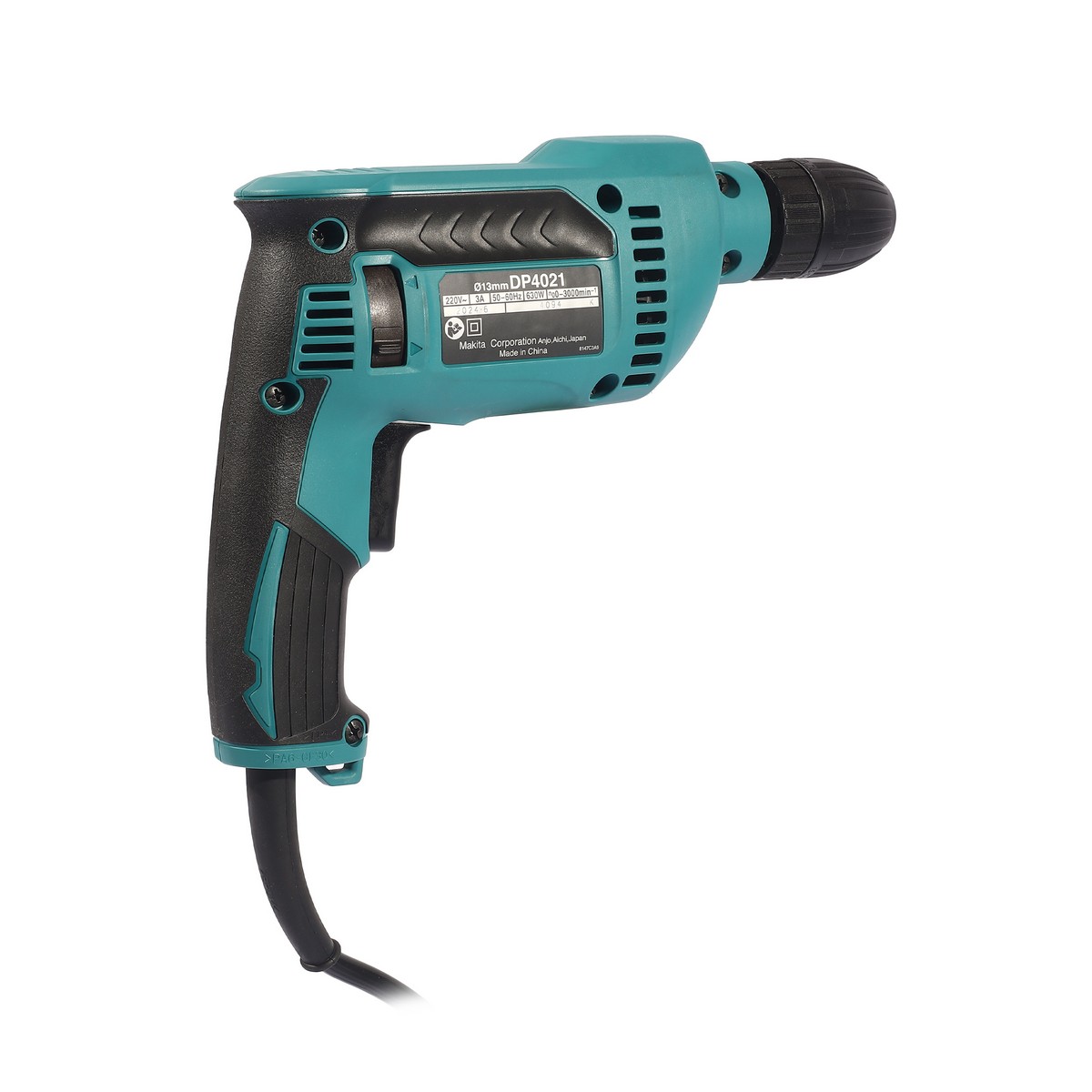 MAKITA สว่านไฟฟ้าปรับรอบ 1/2 นิ้ว รุ่น DP4021 กำลังไฟ 630 วัตต์ หัว Keyless ความเร็วรอบตัวเปล่า (RPM) 0 - 3,000 รอบ/นาที (มากีต้า) รูปที่ 3