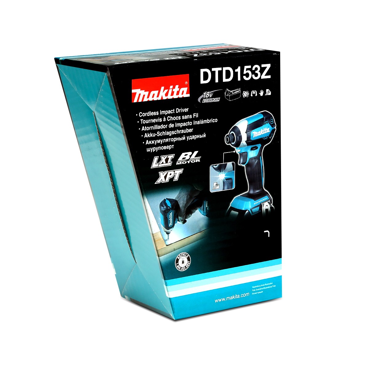 MAKITA สว่านไขควงกระแทกไร้สาย 18 โวลต์ รุ่น DTD153Z (ไม่รวมแบตเตอรี่และแท่นชาร์จ) ความเร็วรอบตัวเปล่า 0 - 3,400 รอบ/นาที (มากีต้า) รูปที่ 4