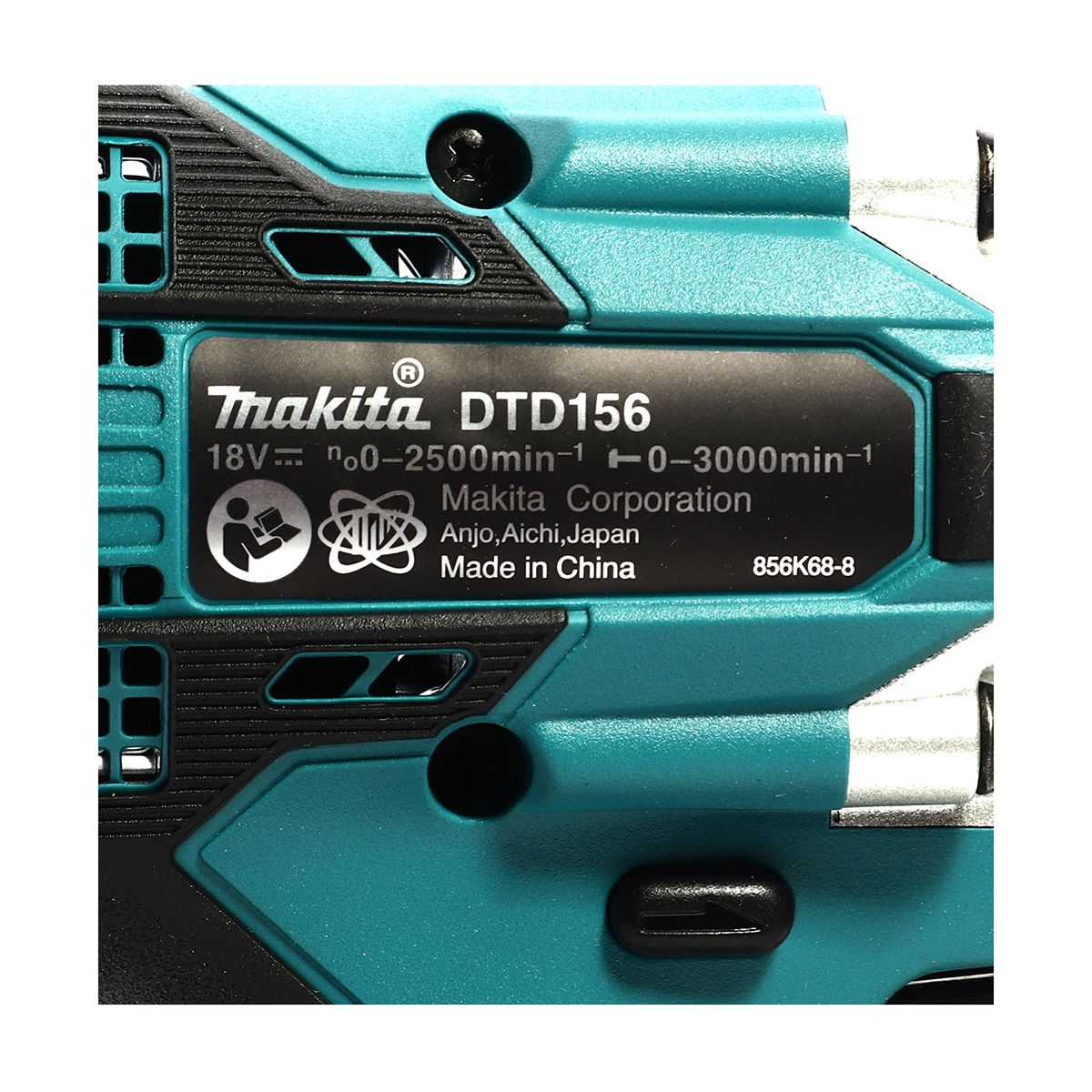 MAKITA สว่านไขควงกระแทกไร้สาย 18 โวลต์ รุ่น DTD156Z (ไม่รวมแบตเตอรี่และแท่นชาร์จ) ความเร็วรอบตัวเปล่า (RPM) 0 - 2,500 รอบ/นาที (มากีต้า) รูปที่ 4
