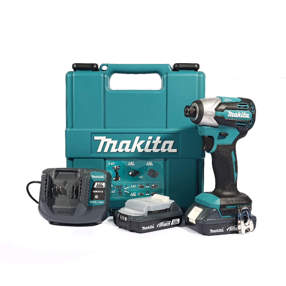 MAKITA DTD158WVE สว่านอิมแพคไร้สาย 18 โวลต์ (รวมแบตเตอรี่และแท่นชาร์จ) (มากีต้า) ราคา ฿3,729