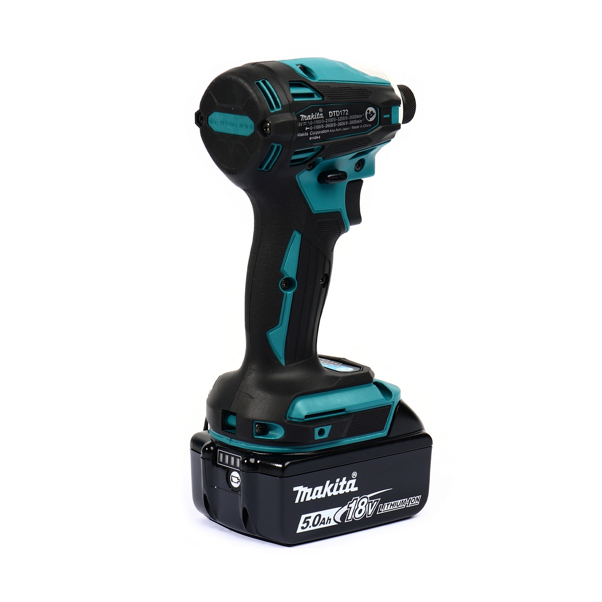 MAKITA สว่านไขควงกระแทกไร้สาย 18 โวลต์ รุ่น DTD172RTJ (รวมแบตเตอรี่และแท่นชาร์จ) แรงบิดสูงสุด 180 นิวตันเมตร (มากีต้า) รูปที่ 4