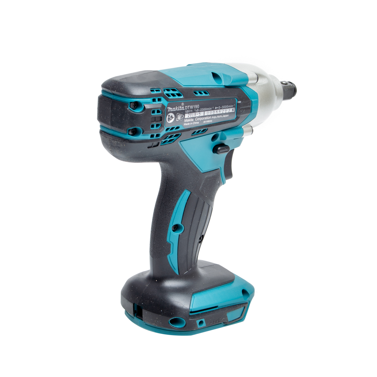 MAKITA เครื่องขันบล๊อกไร้สาย 18 โวลต์ รุ่น DTW-190Z (ไม่รวมแบตเตอรี่และแท่นชาร์จ) ความเร็วรอบตัวเปล่า (Hard) 0 - 2,300 รอบ/นาที (มากีต้า) รูปที่ 3