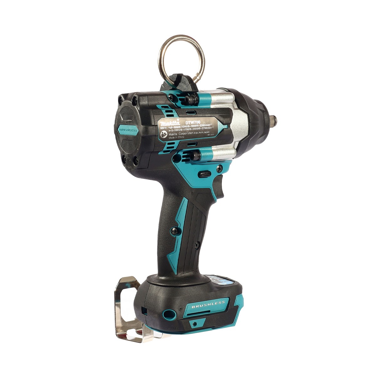 MAKITA เครื่องขันบล็อกไร้สาย 18 โวลต์ รุ่น DTW700ZX1 + สายสะพาย (ไม่รวมแบตเตอรี่และแท่นชาร์จ) ความเร็วรอบตัวเปล่า (Max) 0 - 2,200 รอบ/นาที (มากีต้า) รูปที่ 3