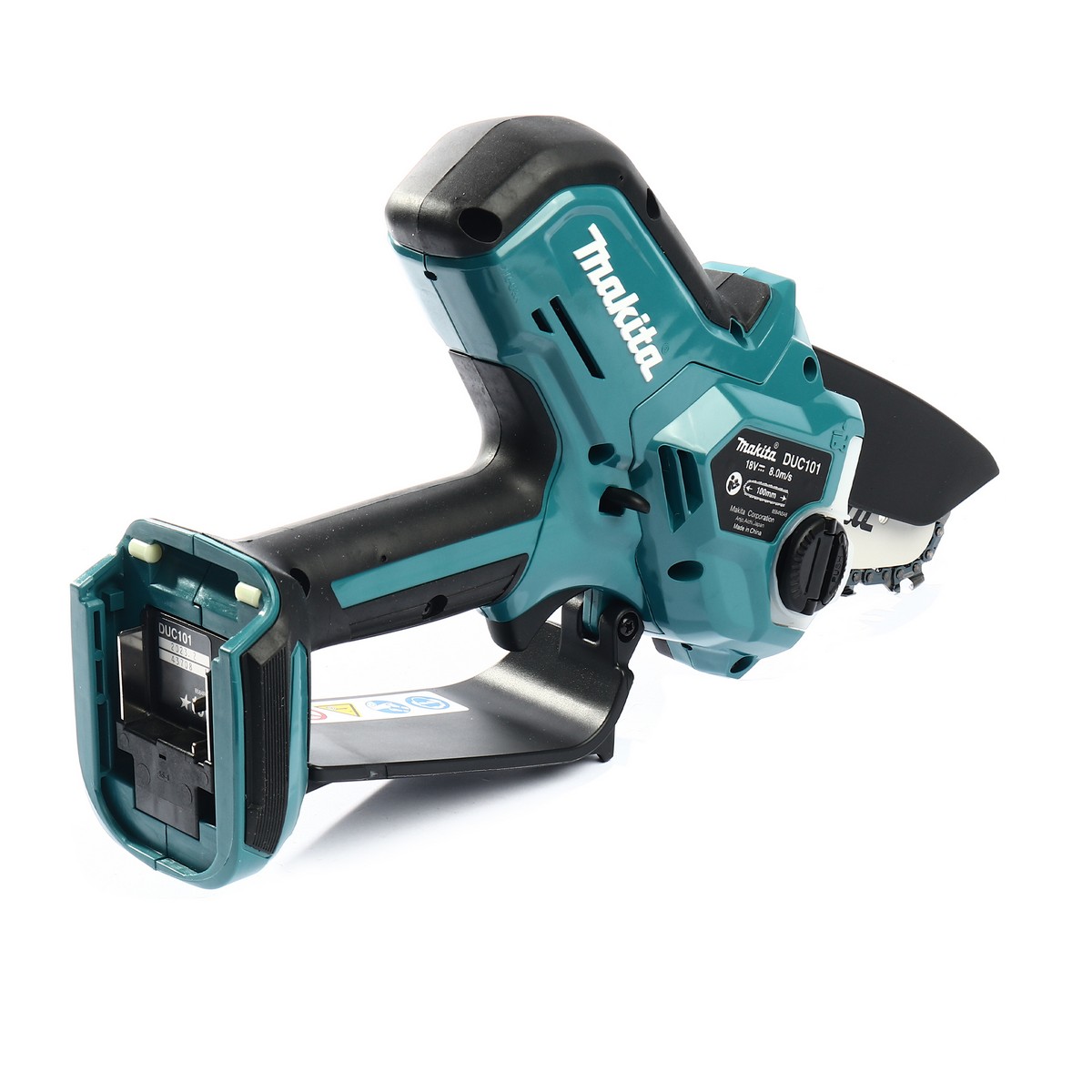 MAKITA เลื่อยโซ่ไร้สาย 18 โวลต์ รุ่น DUC101Z ความยาวบาร์ 4 นิ้ว (ไม่รวมแบตเตอรี่-แท่นชาร์จ) ความจุถังน้ำมันโซ่ 55 มิลลิลิตร (มากีต้า) รูปที่ 2